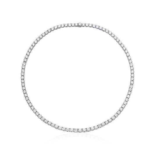 42.12 Carat Simit Waterway Eternity Necklace