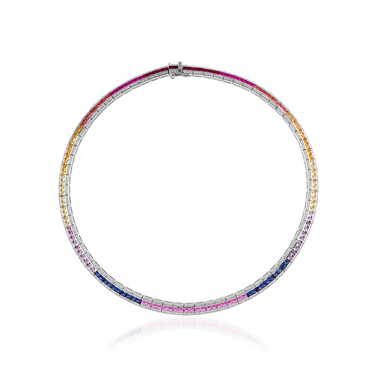 36.50 Carat Rainbow Choker