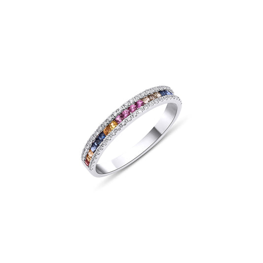 1.80 Carat Rainbow White Ring